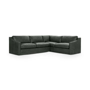 Classic Home Kipton upholstered corner sectional sofa with plush cushions and fabric upholstery, showcasing a stylish stationary sectional design.