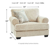 Monaghan - Chair and a Half - Sandstone - R&R Furniture Gallery (Fountain Valley, CA)
