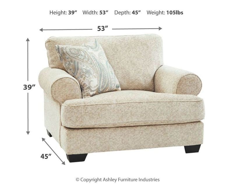 Monaghan - Chair and a Half - Sandstone - R&R Furniture Gallery (Fountain Valley, CA)