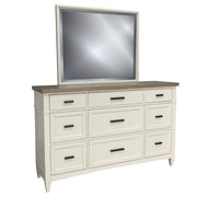 Americana Modern Bedroom - 9 Drawer Dresser - Cotton - R&R Furniture Gallery (Fountain Valley, CA)