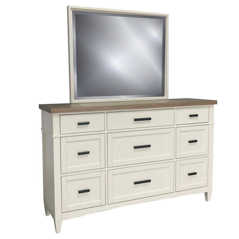 Americana Modern Bedroom - 9 Drawer Dresser - Cotton - R&R Furniture Gallery (Fountain Valley, CA)