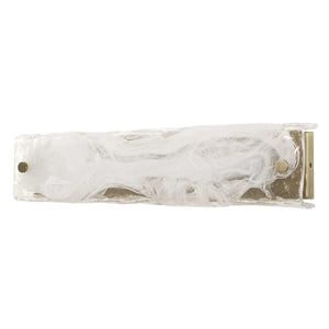 Taffy - 1 Light LED Swirl Glass Sconce - White