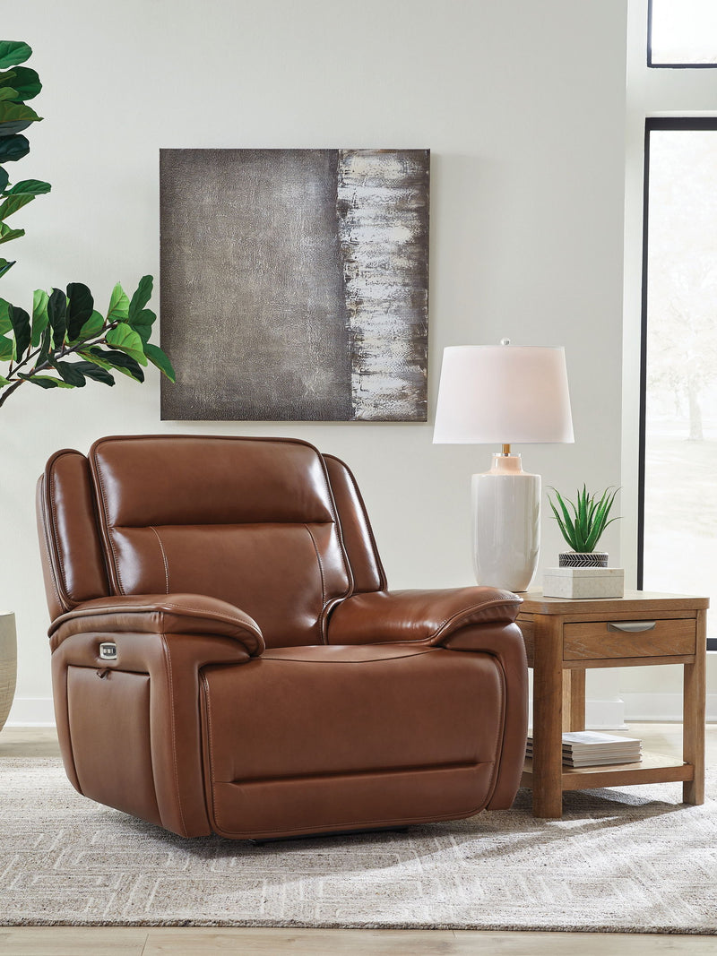 Healy Pier - Power Recliner / Adj Headrest - Chocolate - R&R Furniture Gallery (Fountain Valley, CA)