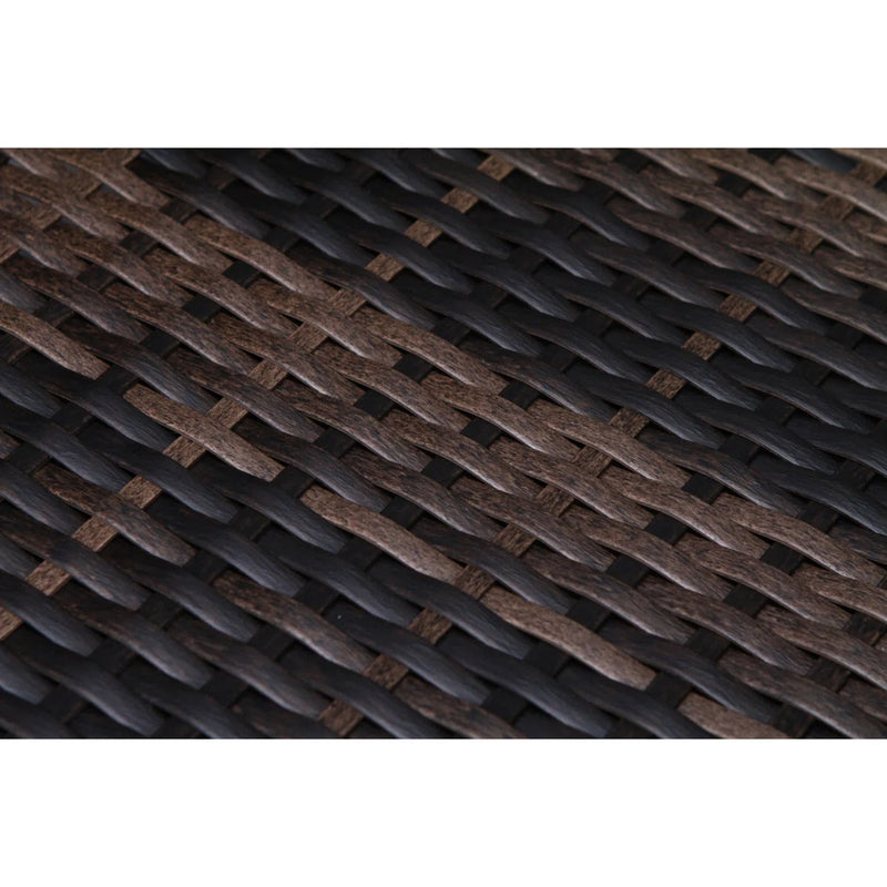 Wide Patio Sectional With Cushions - Brown - R&R Furniture Gallery (Fountain Valley, CA)