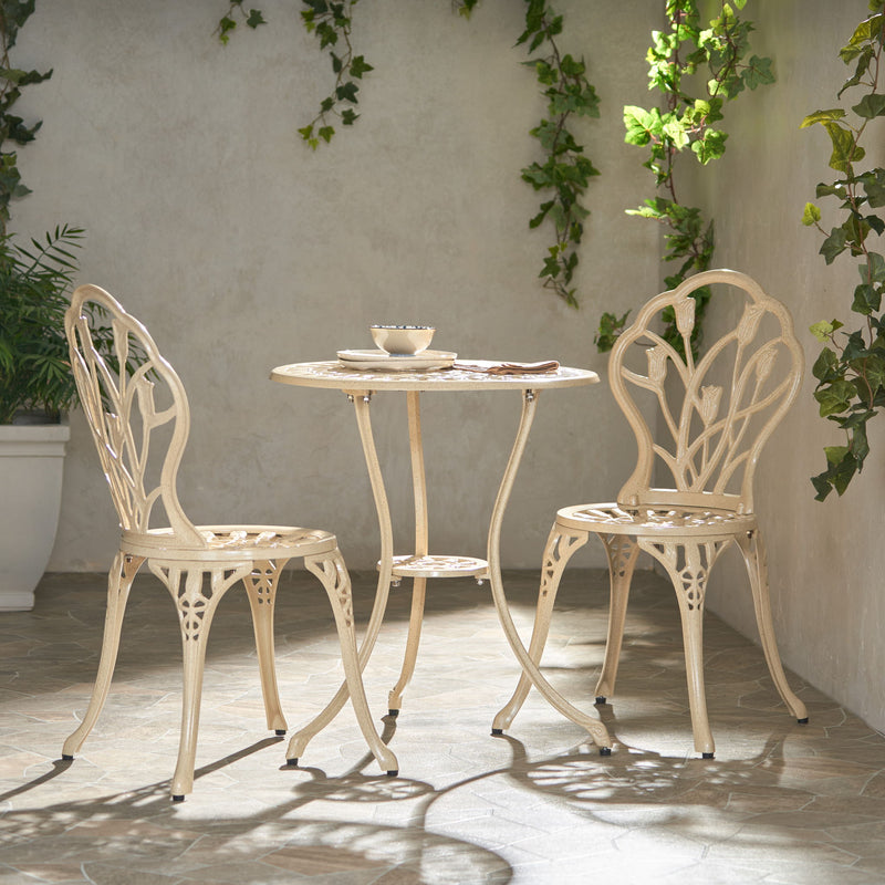Nassau - Cast 3 Piece Bistro Set - R&R Furniture Gallery (Fountain Valley, CA)