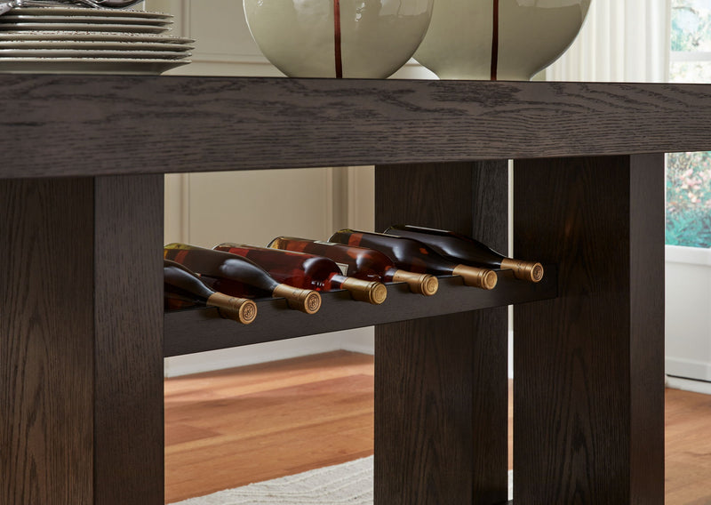 Burkhaus - Rectangular Dining Room Counter Table - Dark Brown - R&R Furniture Gallery (Fountain Valley, CA)