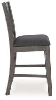 Caitbrook - Rect Drm Counter Table Set (Set of 7) - Gray - R&R Furniture Gallery (Fountain Valley, CA)