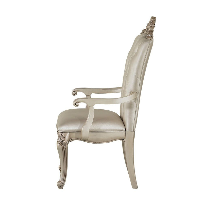 Gorsedd - Arm Chair (Set of 2) - Cream Fabric & Golden Ivory - R&R Furniture Gallery (Fountain Valley, CA)