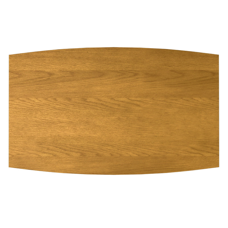 Rectangular Draper dining table by Simpli-Home with wooden top and sturdy legs, perfect for modern dining rooms.