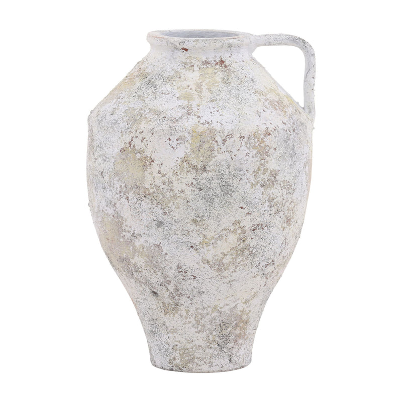 Halina - Vase - White Distressed