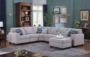 Cooper - Comfort Sectional Sofa With Ottomans And Cupholder - R&R Furniture Gallery (Fountain Valley, CA)