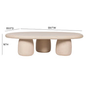 Rahul - Coffee Table - Cream - R&R Furniture Gallery (Fountain Valley, CA)