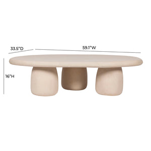 Rahul - Coffee Table - Cream - R&R Furniture Gallery (Fountain Valley, CA)