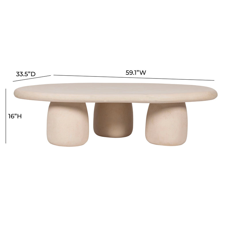 Rahul - Coffee Table - Cream - R&R Furniture Gallery (Fountain Valley, CA)