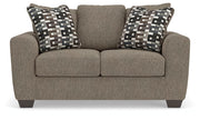 Triston-Peaks - Loveseat - Suede - R&R Furniture Gallery (Fountain Valley, CA)