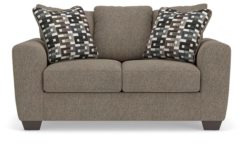 Triston-Peaks - Loveseat - Suede - R&R Furniture Gallery (Fountain Valley, CA)