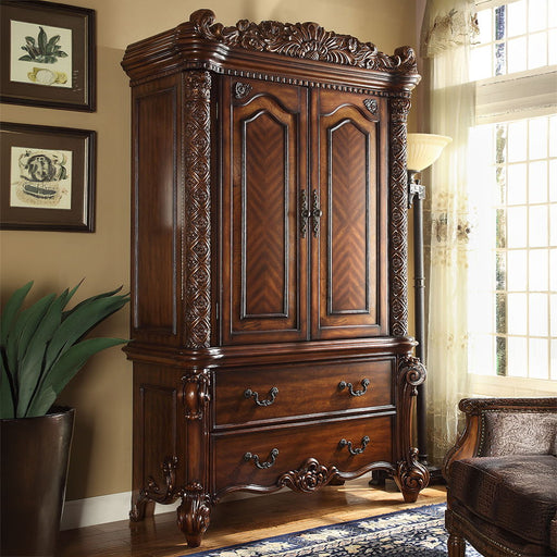 Vendome - Wardrobe/TV Armoire - Cherry - R&R Furniture Gallery (Fountain Valley, CA)