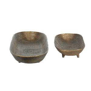 Stratum - Oval Bowls (Set of 2) - Brass