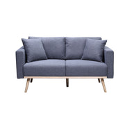 Easton - Fabric Loveseat With USB Charging Ports Pockets And Pillows - R&R Furniture Gallery (Fountain Valley, CA)