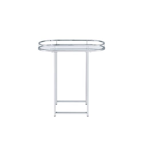 Piffo - Serving Cart Set - Clear Glass & Chrome - R&R Furniture Gallery (Fountain Valley, CA)