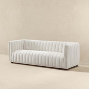 April - Mid-Century Modern Luxury Tight Back Boucle Couch - R&R Furniture Gallery (Fountain Valley, CA)