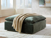 Carriage View - Oversized Accent Ottoman - Jade - R&R Furniture Gallery (Fountain Valley, CA)