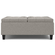 Harrison - Upholstered Coffee Table Storage Ottoman - R&R Furniture Gallery (Fountain Valley, CA)