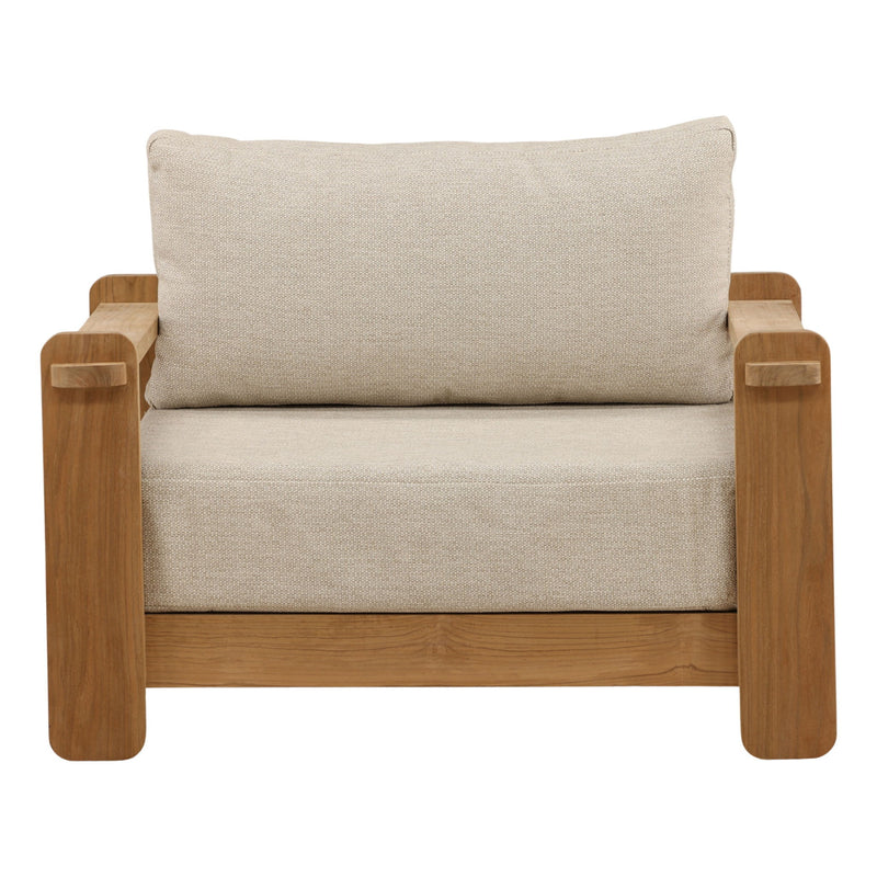 Julie - Outdoor Sofa Chair - Fairfax Taupe And Natural