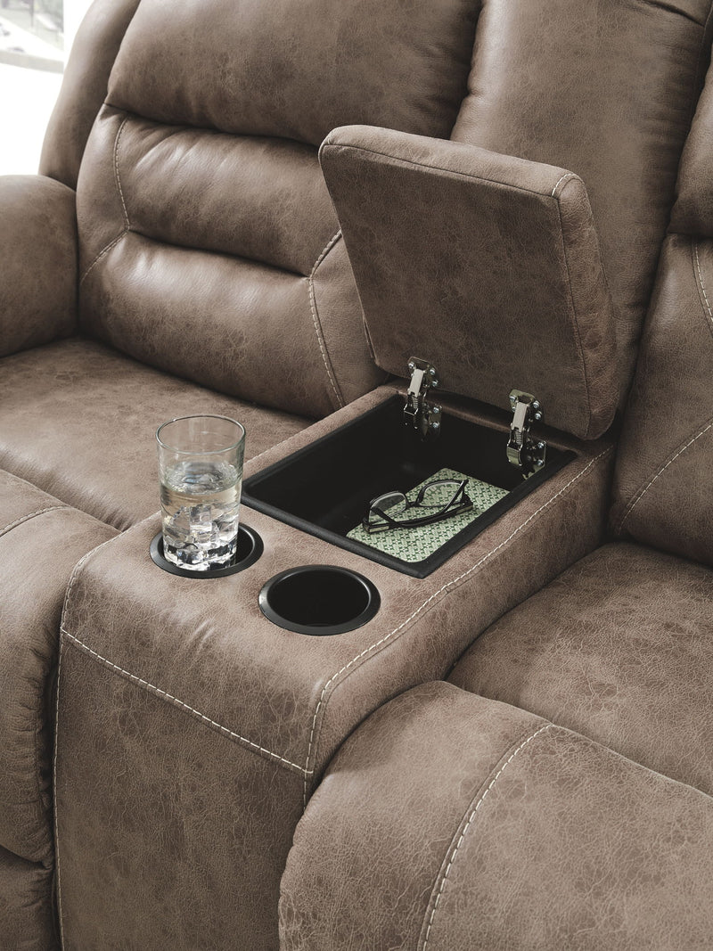Stoneland - Power Reclining Loveseat - R&R Furniture Gallery (Fountain Valley, CA)
