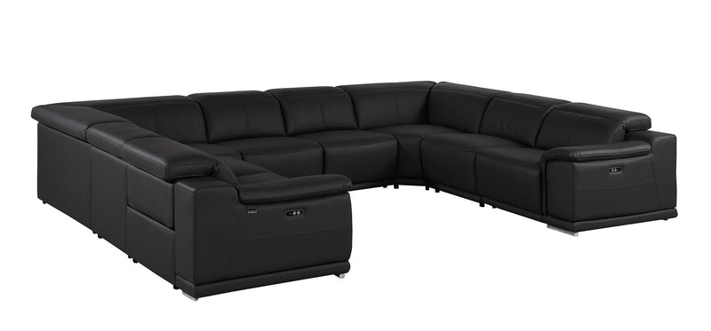 9762 - 8-Piece U Shaped Sectional Sofa With 4 Power Recliners