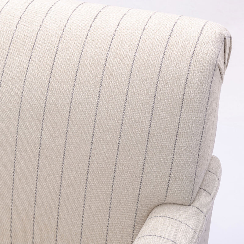 Sylvia - Striped Arm Chair - Natural - R&R Furniture Gallery (Fountain Valley, CA)