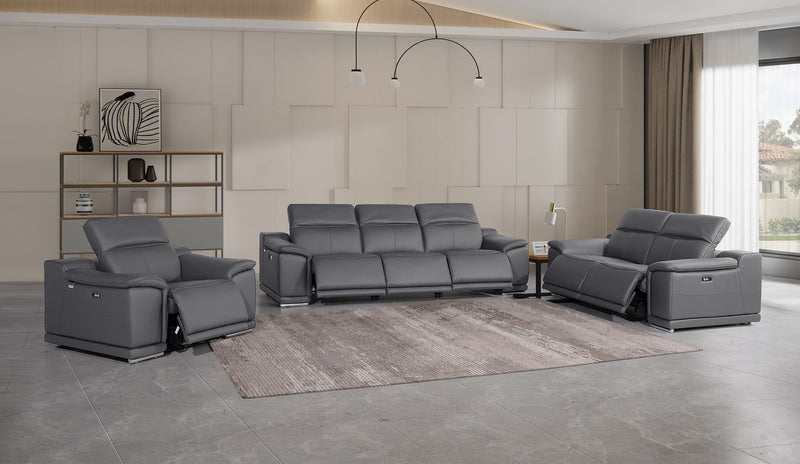 9762 - 6-Piece Modular Power Reclining Sofa, Loveseat And Chair Set With 6 Power Recliners In