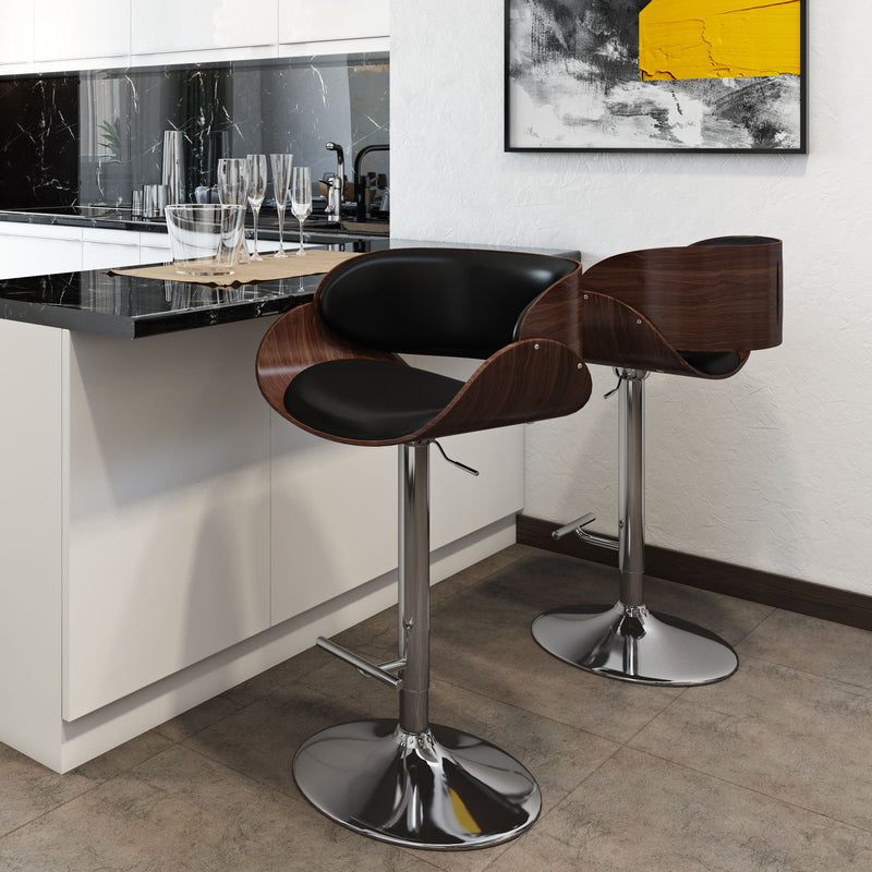 Amery - Mid Century Modern Adjustable Swivel Bar Stool - R&R Furniture Gallery (Fountain Valley, CA)