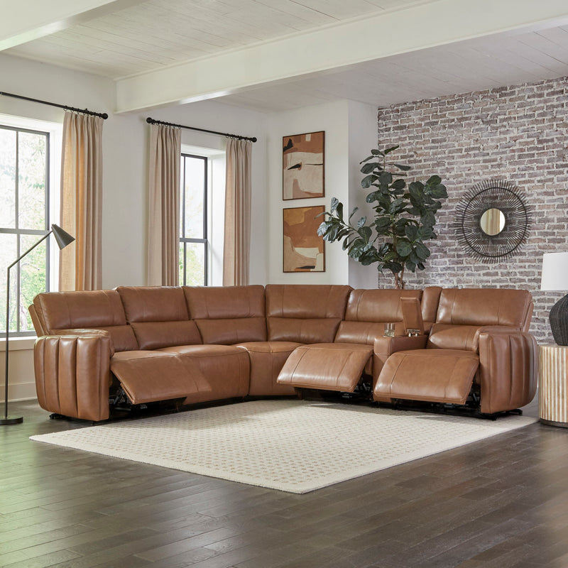 Modesto - Modular Power Reclining Sectional With Power Adjustable Headrests - R&R Furniture Gallery (Fountain Valley, CA)
