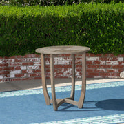 Hermosa - Rustic Circular Bistro Table - Gray - R&R Furniture Gallery (Fountain Valley, CA)