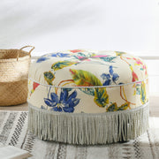 Yolanda - Round Upholstered Accent Ottoman - R&R Furniture Gallery (Fountain Valley, CA)