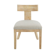 Contemporary Fabric Upholstered Side Dining Chairs Set With Curved Back - R&R Furniture Gallery (Fountain Valley, CA)