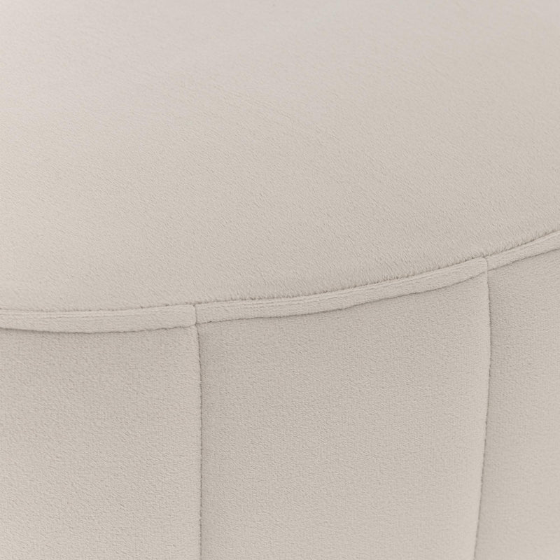 Signature Beds & Benches - Orchid Velvet Accent Bench - Gray / Chrome - R&R Furniture Gallery (Fountain Valley, CA)