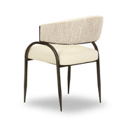 Tatum - Vegan Leather 2-Tone Dining Chair - R&R Furniture Gallery (Fountain Valley, CA)