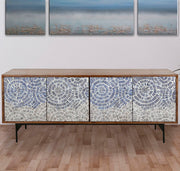 Crossings - Console - Coconut Shell - R&R Furniture Gallery (Fountain Valley, CA)