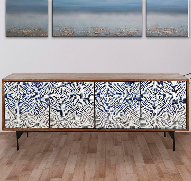 Crossings - Console - Coconut Shell - R&R Furniture Gallery (Fountain Valley, CA)