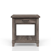 End Table With Storage Drawer Usn - Gray - R&R Furniture Gallery (Fountain Valley, CA)