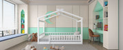 Bed House Bed Frame With Fence - R&R Furniture Gallery (Fountain Valley, CA)