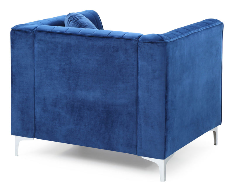 Contemporary sloped armchair by Glory Furniture with sleek design, plush upholstery, and modern style for stylish living rooms.