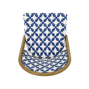 Noble House armless French bistro chair with durable rattan seat and aluminum frame, ideal for indoor or outdoor dining.