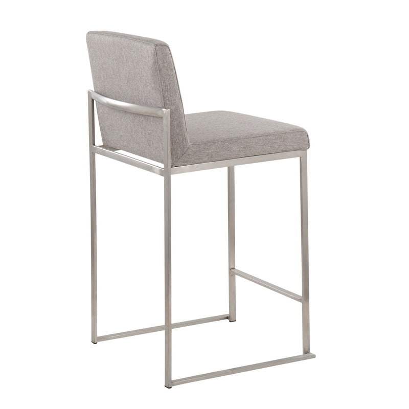 Lumi Source Fuji contemporary high back counter stool with functional design, featuring a sleek modern style and sturdy construction.