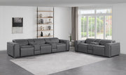 1224 - 8-Piece Modular Power Reclining Sofa & Loveseat Set In With 5 Power Recliners & Power Headrests - R&R Furniture Gallery (Fountain Valley, CA)