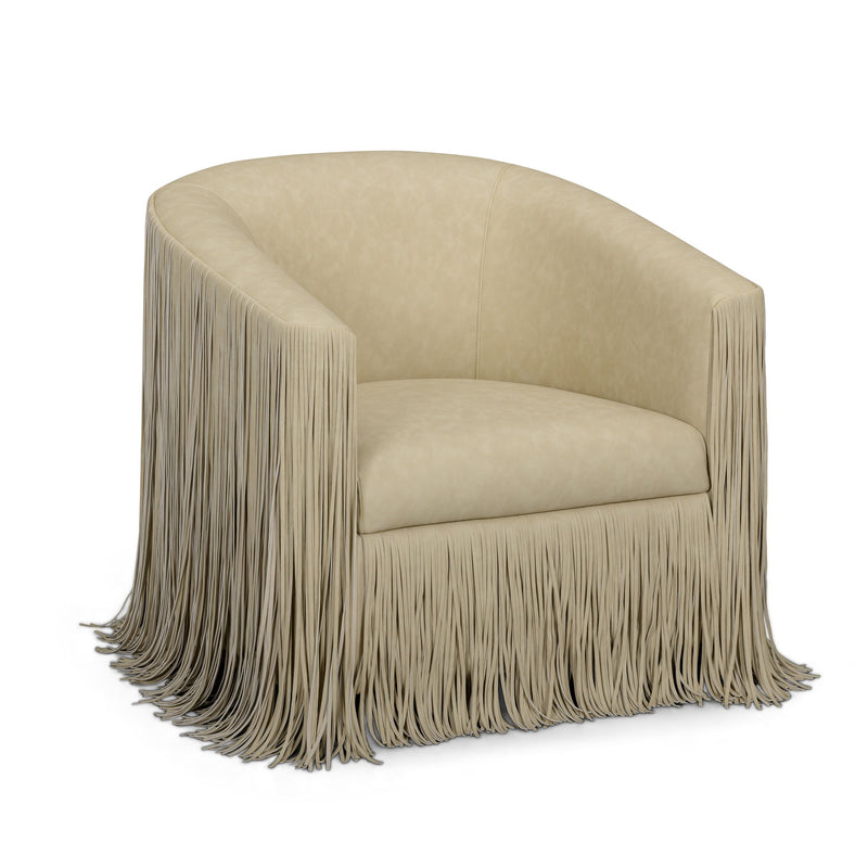 Shag Me - Vegan Leather Swivel Chair - R&R Furniture Gallery (Fountain Valley, CA)