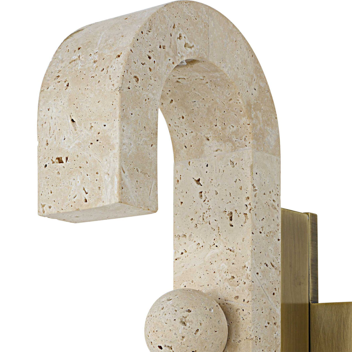 Equilibrium - Sconce - Beige / Light Antique Brass