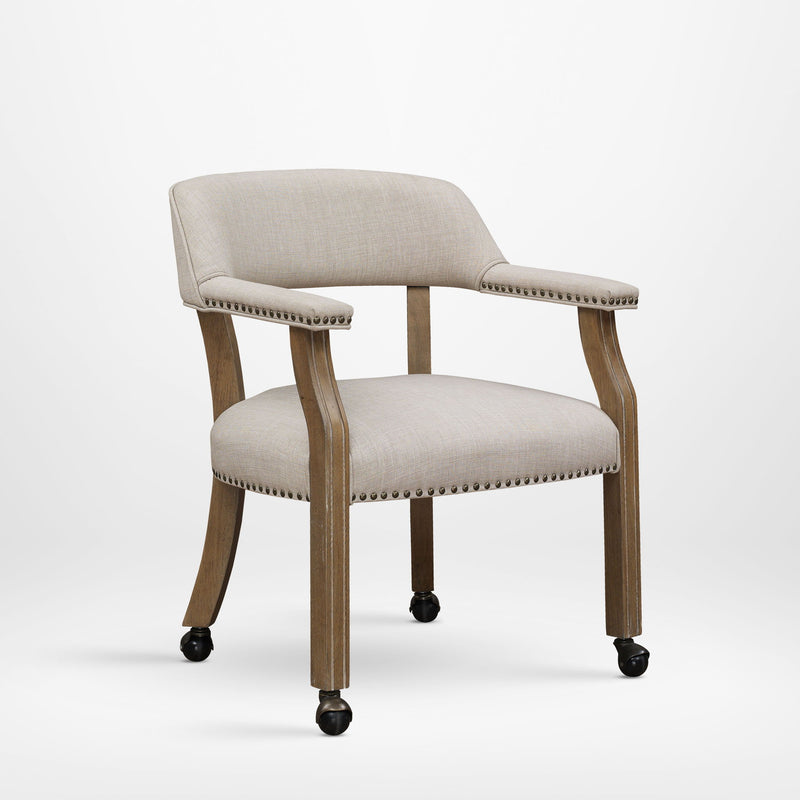 Monroe - Dining And Game Chair - Beige - R&R Furniture Gallery (Fountain Valley, CA)